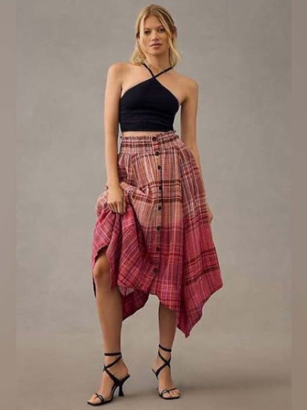 Brand New Pilcro Dip-Dye Handkerchief Skirt